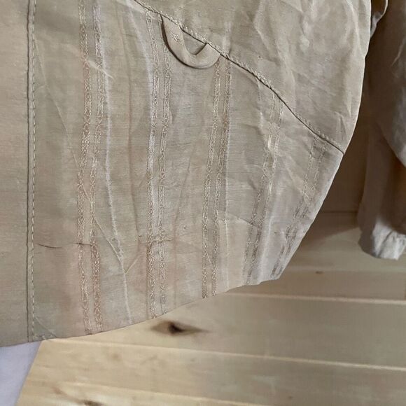 Vintage Silk Embroidered Blazer Clean Girl Quiet Luxury - Picture 7 of 10